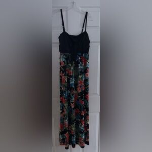 i Jeans by Buffalo Womens M Tahiti Floral Knot Maxi Sundress with Pockets